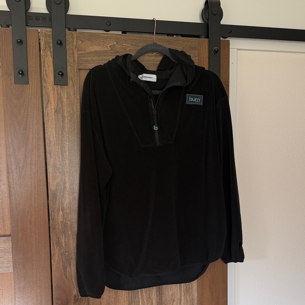 Burn Boot Camp Black Women's 1/4 Zip Hoodie